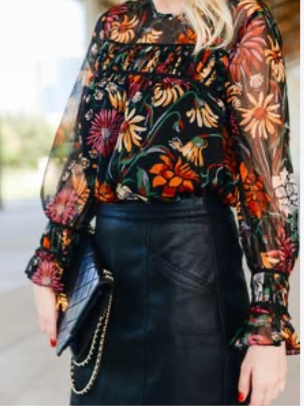 cinq a sept silk Monarch blouse S